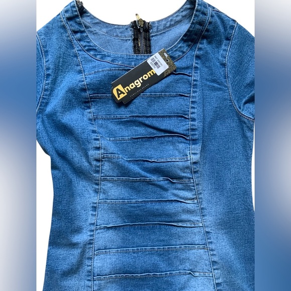 Stylish Blue Denim Dress - Picture 11 of 14